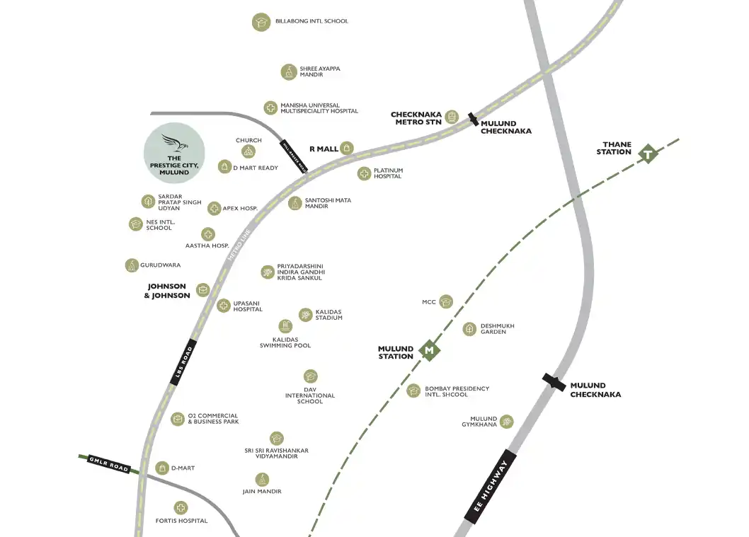 Prestige Forest Hills  location map