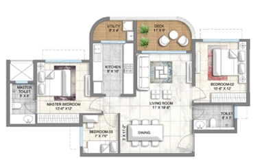 Prestige Forest Hills  ground floor plan